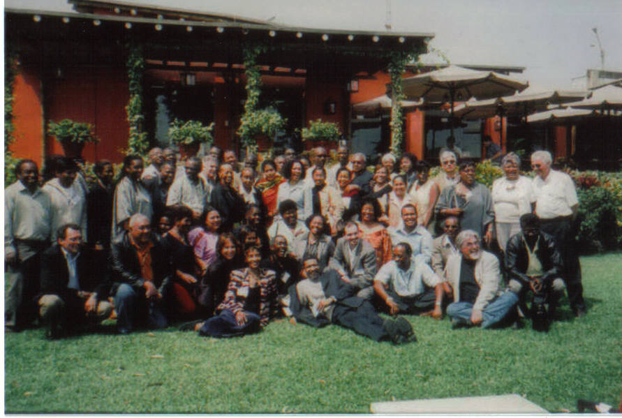  Afro-descendant leaders and UN officials at the Peru workshop