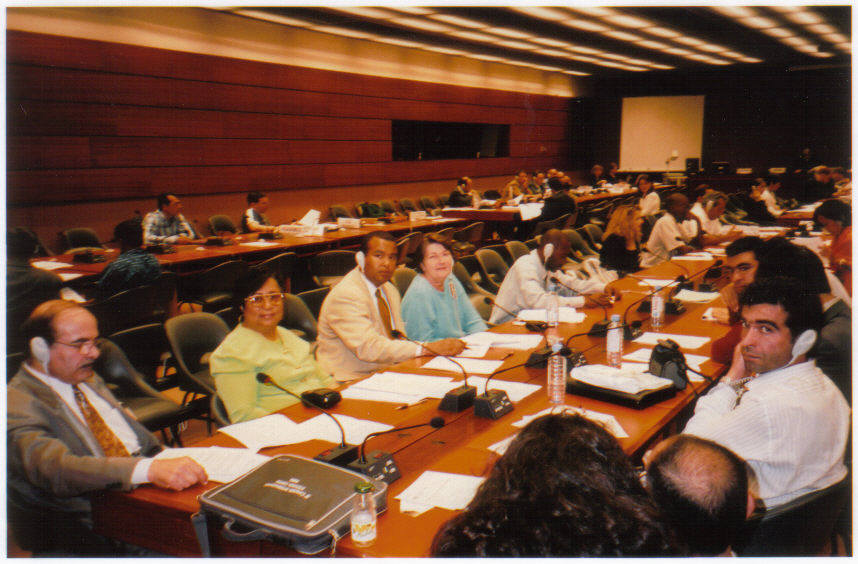 Atty. Harriett AbuBakr Muhammad, Ishmael Abdul-Salaam and Ida Hakim at the Working Group on Minorities