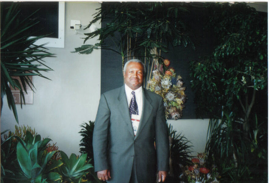 Mr. Muhammad at the WCAR conference center